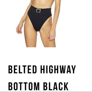 Beach Riot Belted Highway Bottoms Black